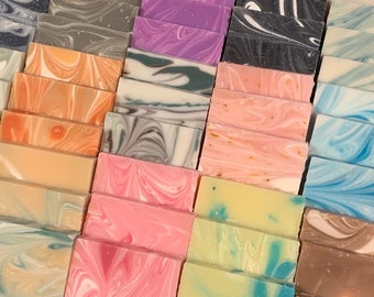 Mini Soap Favors: 70 Unwrapped Assorted Bars, Bridal Shower Wedding Guest Gifts