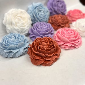 Peony Soap Baby Shower Favors Girl Bridal wedding decor Pink Wildflower Party Favors bulk peony flower soap favors