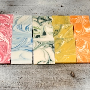 15 Mini Swirled Soap Favors: Bridal Shower, Baby Shower Gifts