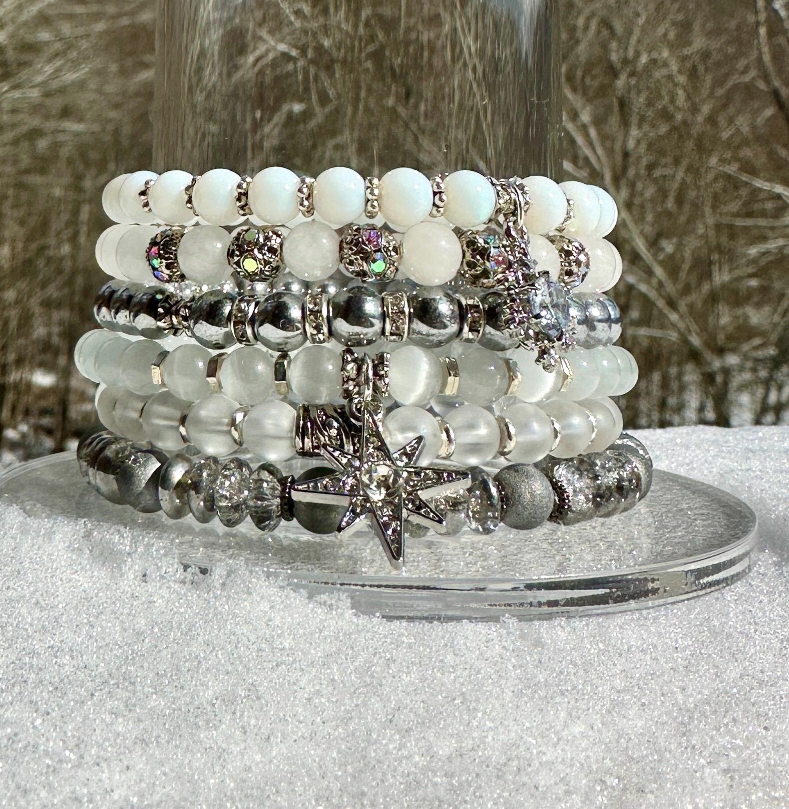 Winter Wonderland Bracelet Stack With Sparkling Charms, Available ...