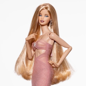 Blush Siren-jurk voor Rimdoll en 12&#39;&#39; Fashion Doll, dezelfde maat