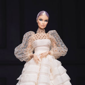 Chiffon crytal dress for Rimdoll and  12&#39;&#39; Fashion Doll same size