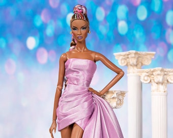 Violet dress for Rimdoll and 12&#39;&#39; Fashion Doll same size