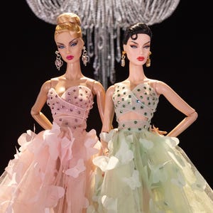 Zauberhaftes Schmetterling Kleid für Rimdoll und 12'' Fashion Doll gleiche Größe