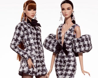 Monochrome Muse for Rimdoll and fashion doll 12" same size