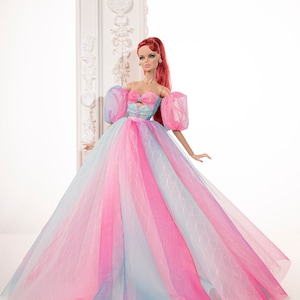 Rainbow dress for Rimdoll and 12'' Fashion Doll same size