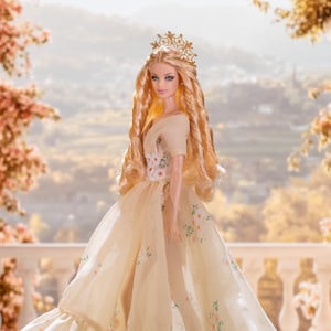 Aurora Bloom Gown for Rimdoll and 12&quot; fashion doll same size