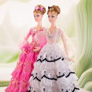 Elegance in Contrast dress for Rimdoll 12&#39;&#39; Fashion Doll same size