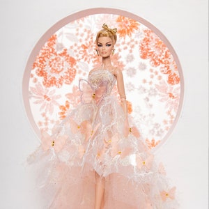 Fur dress for Rimdoll and 12&#39;&#39; Fashion Doll same size