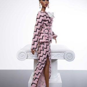 tweed dress for fashion royalty , Poppy Parker , Silkstone Barbie , fr2 , 12'' Fashion Doll image 7