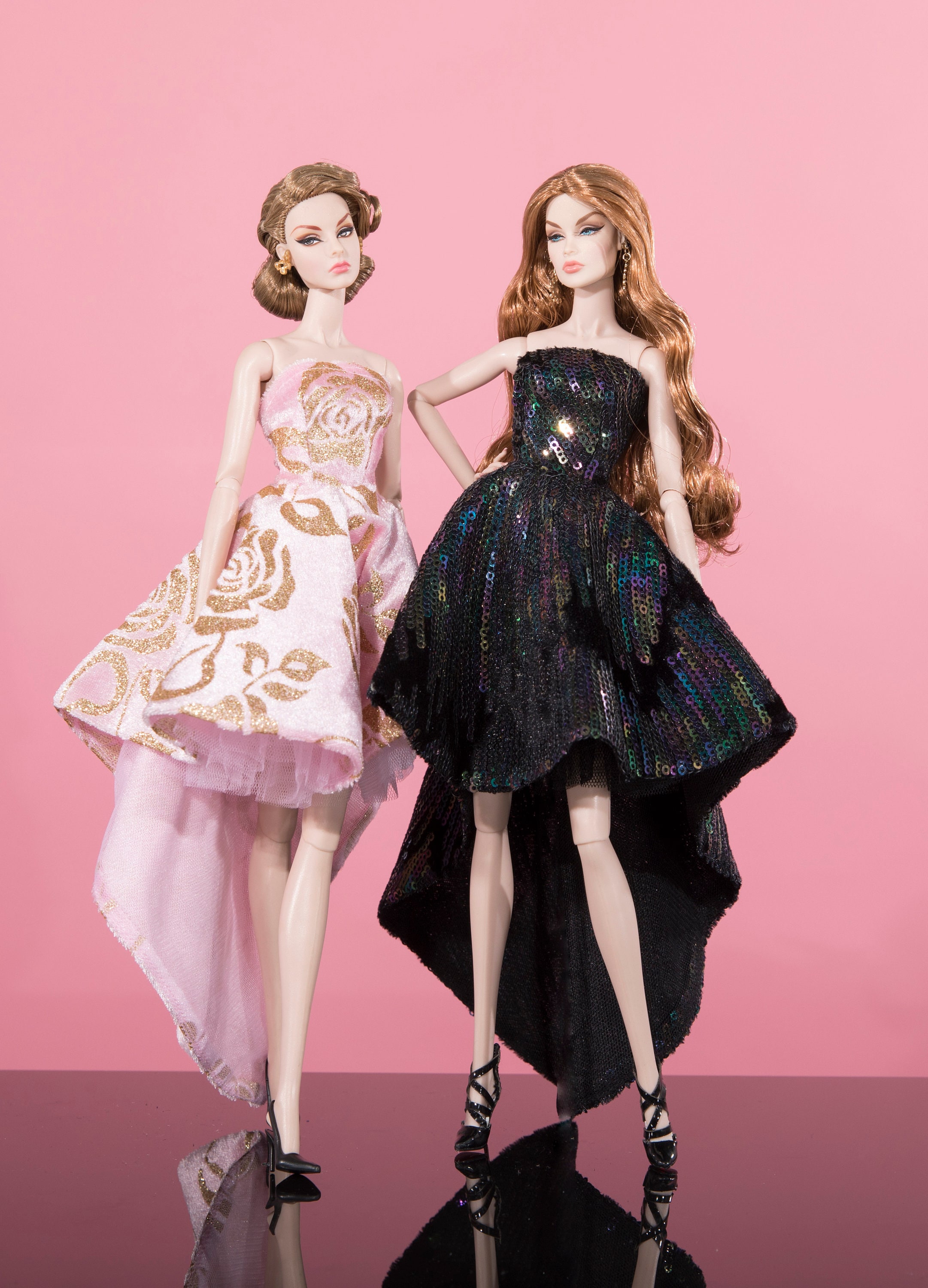 Fashion Royalty FR FR2,Poppy Parker Barbie Silkstone Doll Details about   Black Dress/outfit 