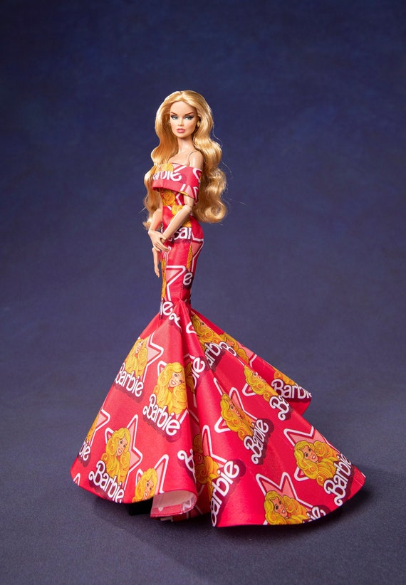 lavender-Luxe Silkstone Barbie mermaid gown | Helen's Doll Saga