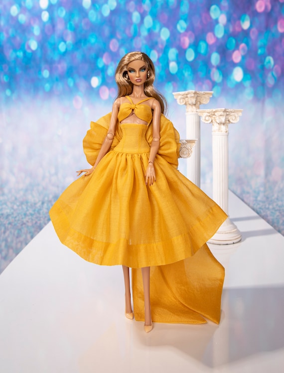 yellow dress barbie by Rimdoll for Rimdoll and Fashion Doll 12