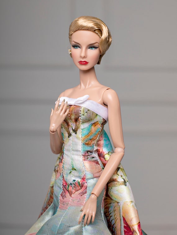 Roupa Barbie Moda Crochê Vestido + Chapéu + Bolsa [ Kit ]