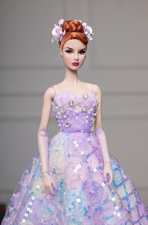 Violet Sequin Dress for Fashion Royalty Poppy Parker - Etsy