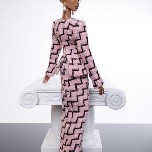 tweed dress for fashion royalty , Poppy Parker , Silkstone Barbie , fr2 , 12'' Fashion Doll image 9