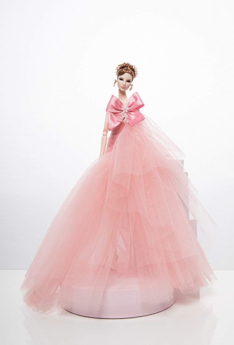 pink dress for Rimdoll and 12" fashion doll same size image 8