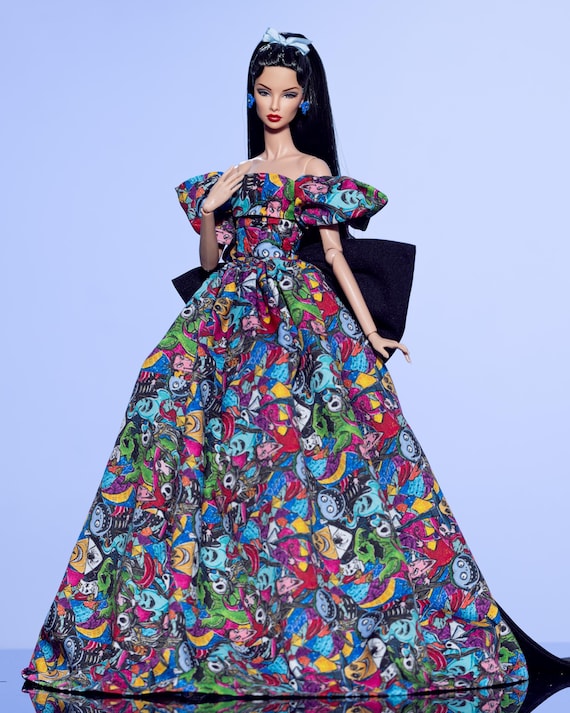 Midnight Masquerade dress for Rimdoll and 12'' Fashion Doll same size
