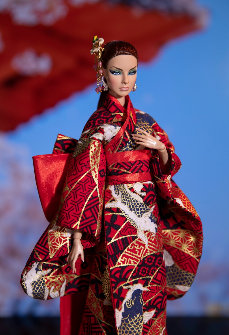 KIMONO COAT PRETTY AS A POPPY