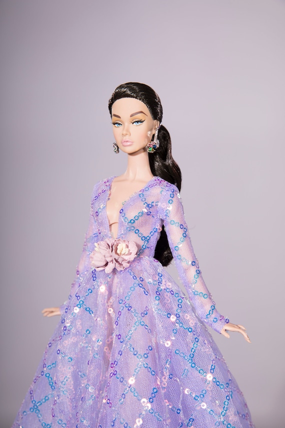 Violet Dress For Fashion Royalty Poppy Parker Silkstone Etsy