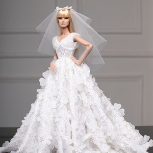 Bridal Dress for Fashion Royalty Poppy Parker Silkstone | Etsy