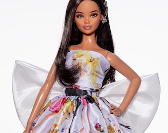 Vestido Fashion Muse Rewind para Rimdoll y Fashion Doll de 12'' del mismo tamaño