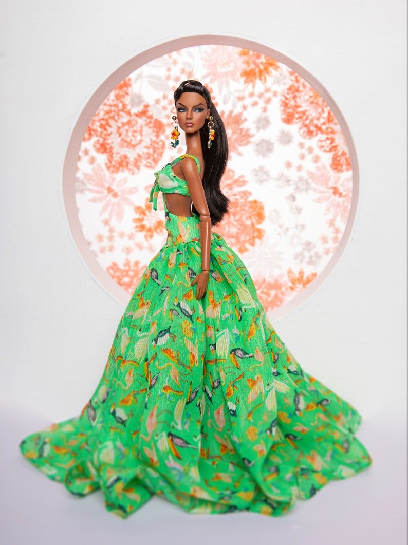 Chiffon Dress for Rimdoll and 12'' Fashion Doll Same Size Etsy Canada