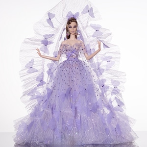 Butterfly Waltz-jurk voor Rimdoll en 12&#39;&#39; Fashion Doll dezelfde maat