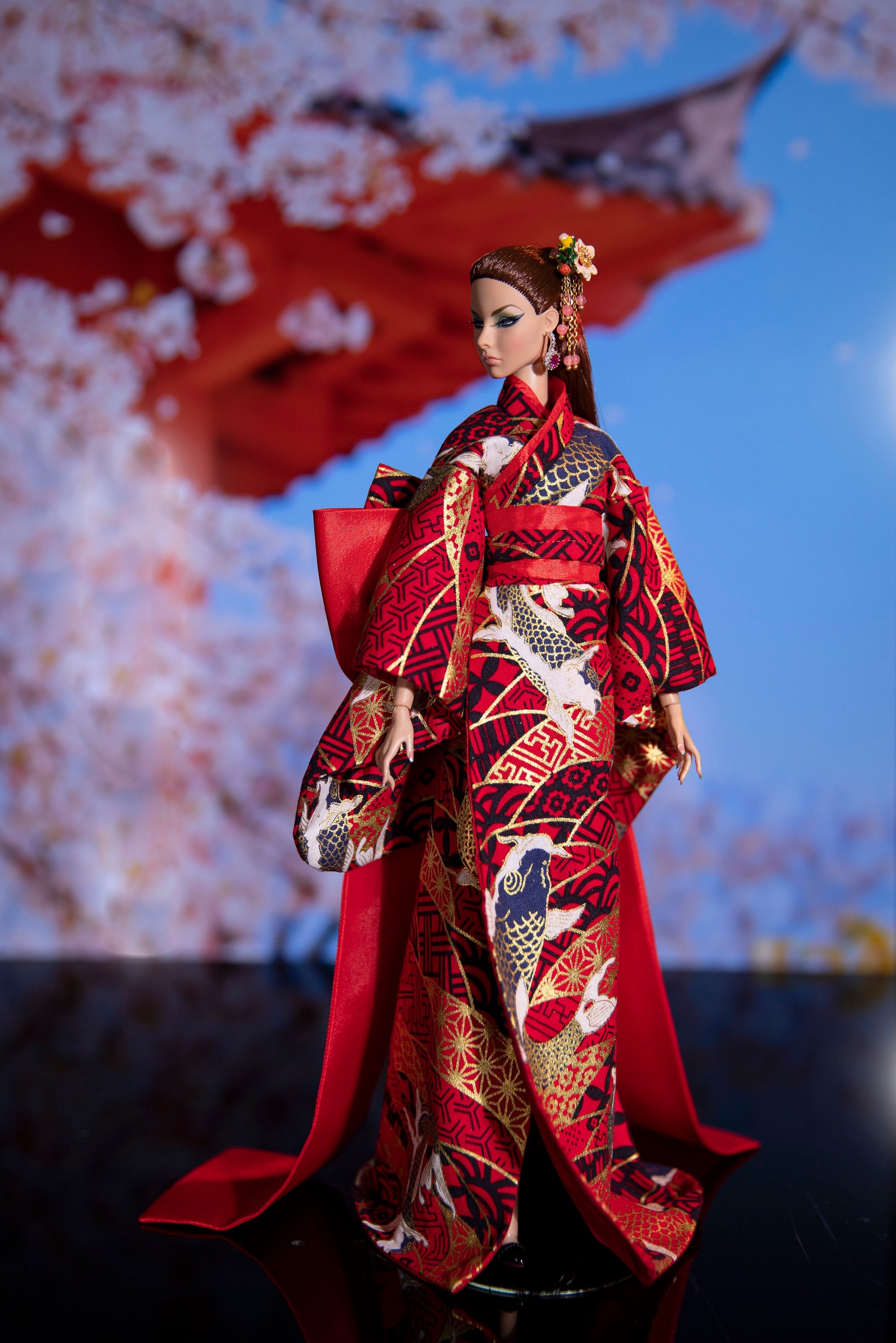 KIMONO COAT PRETTY AS A POPPY