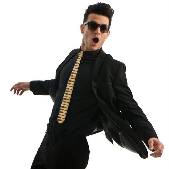 piano key tie