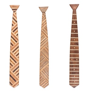 Wooden Ties - Multi Woods Flexible Fun Unique gift for men 5th Wedding Anniversary gift by The Wooden Tie Company