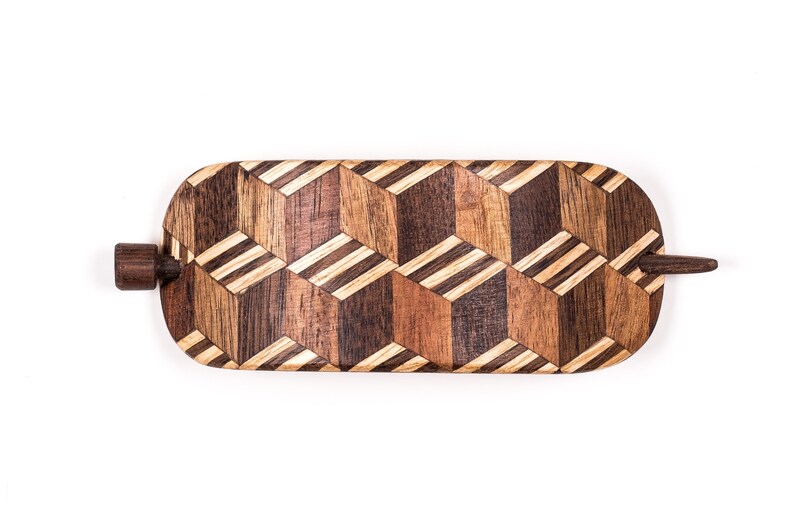 gift for women hair pin Wooden Hair clasp gift for girls Wooden hair barrette handmade wooden gift wooden hair care