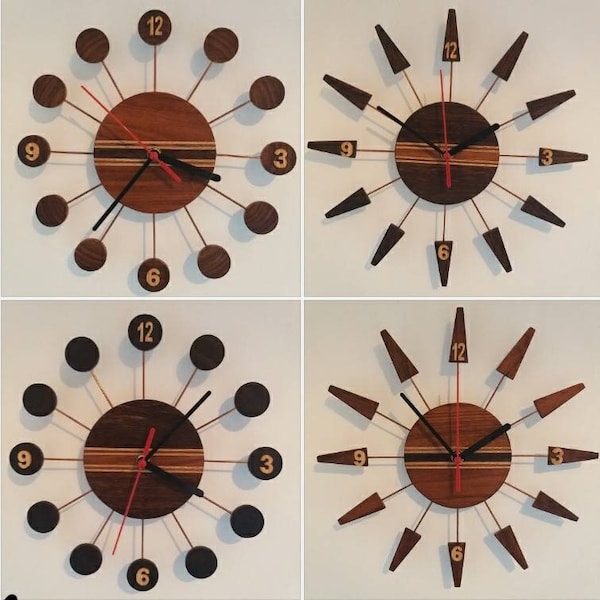 Retro Wall Clock Etsy UK