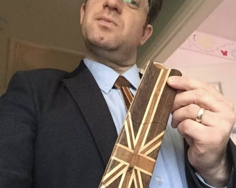 Union Jack Tie - flexible wooden tie