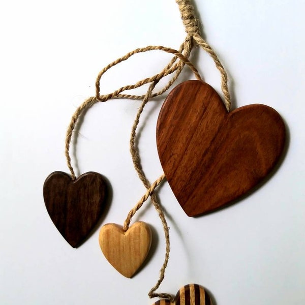 Carved Wooden Heart Etsy UK