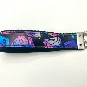 Dice Game DnD Faux Leather Key Fob