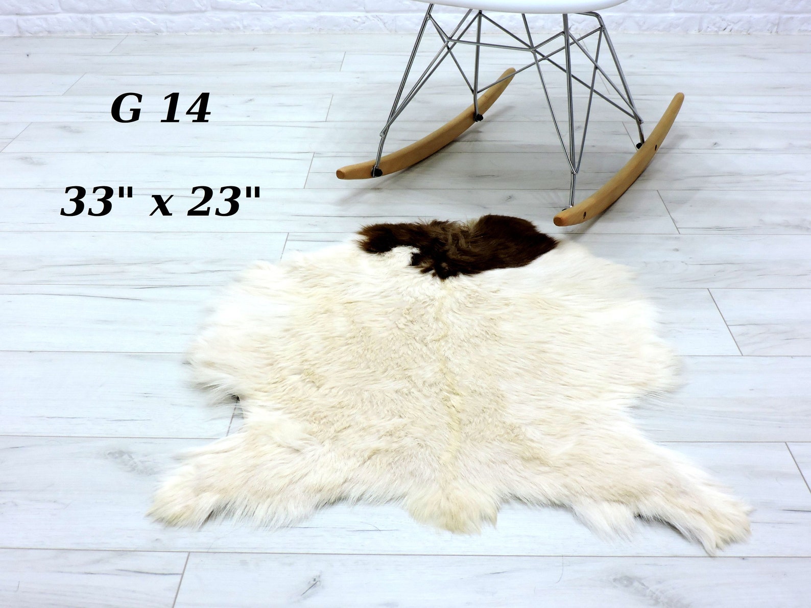 Goatskin rug real goat rug shiny hair goat leather rug pad Etsy