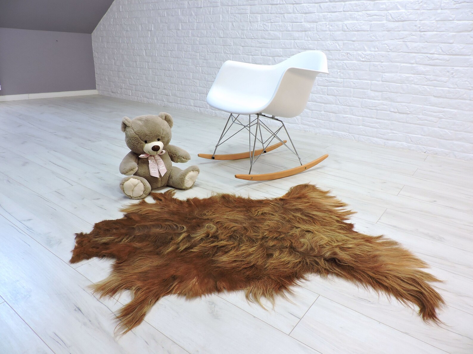 Goatskin rug real goat rug shiny hair goat goat leather Etsy