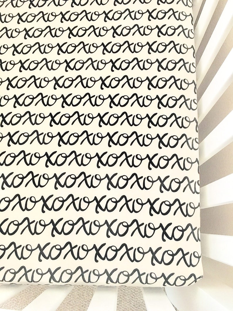 monochrome nursery bedding