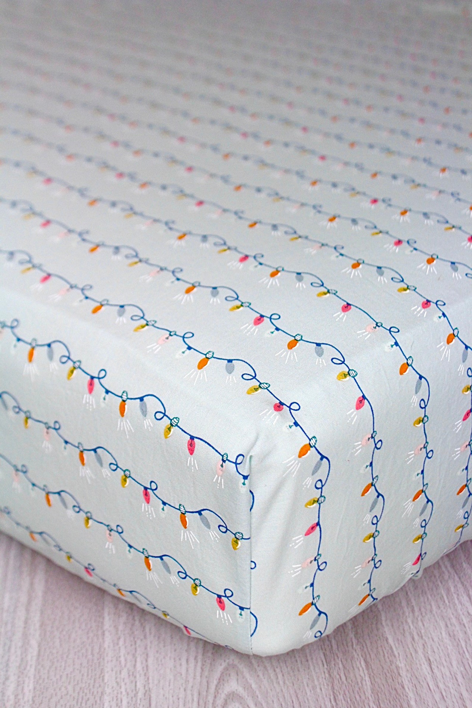 Christmas Lights Crib Sheet // Christmas Crib Sheet // | Etsy
