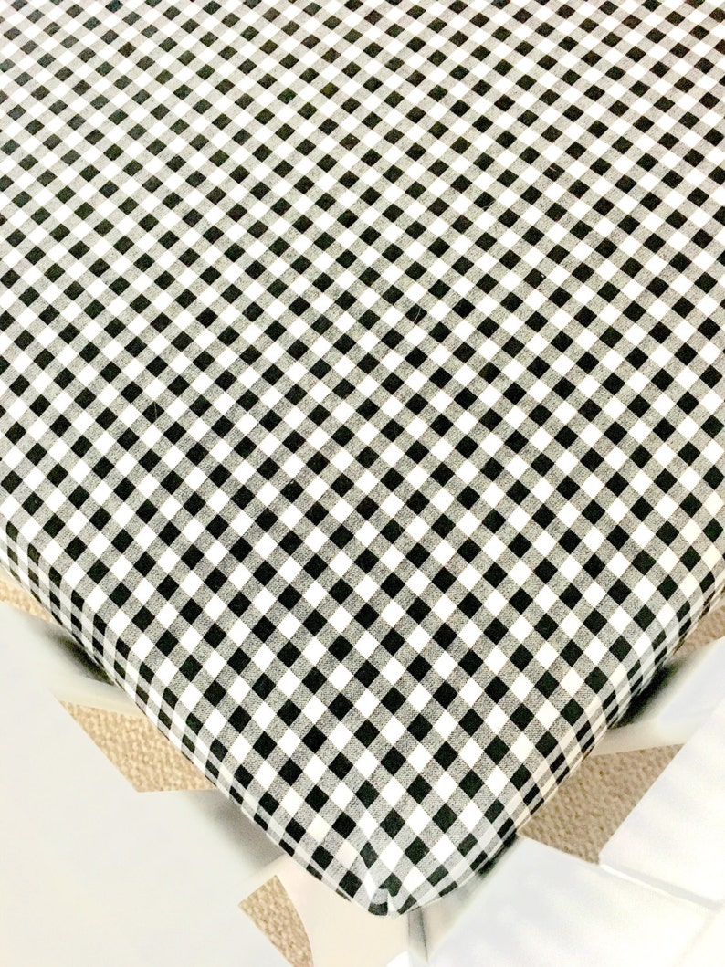 Black And White Buffalo Plaid Crib Sheet Modern Baby Sheets Etsy