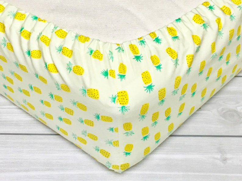 pineapple crib sheets