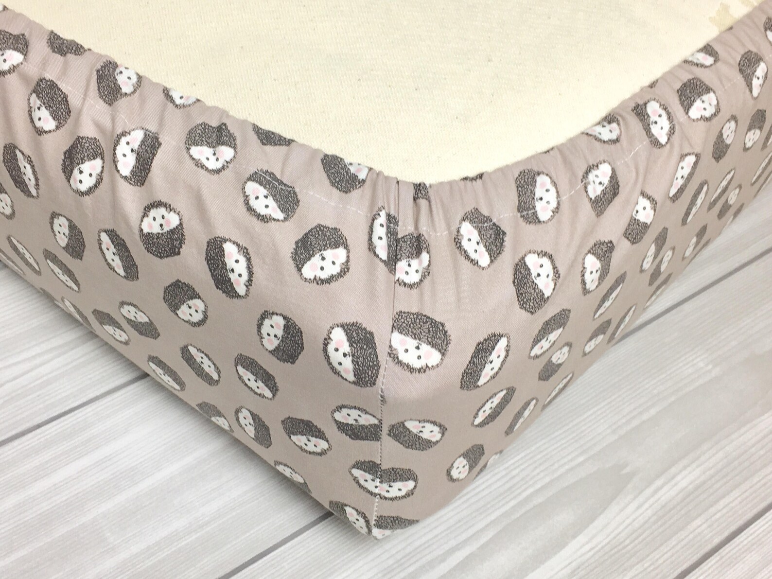 Hedgehog Crib Sheet // Woodland Crib Sheets // Forest Crib Etsy