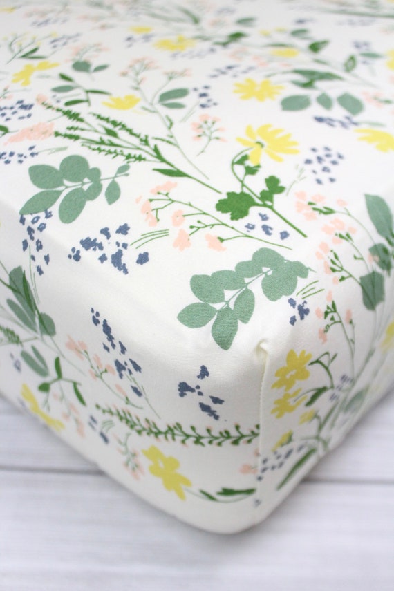 wildflower crib sheets