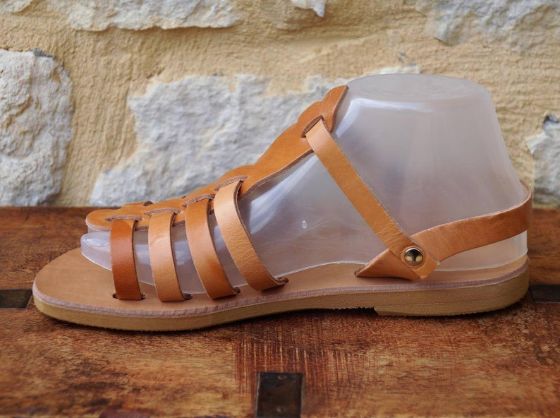 Armonia leather sandal made natural real leather,nice gift for wife,for girl,best price leather sandal,spring summer hand made in Greece