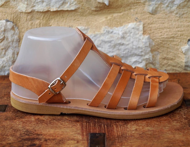 Armonia leather sandal made natural real leather,nice gift for wife,for girl,best price leather sandal,spring summer hand made in Greece