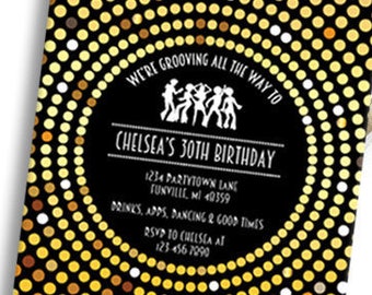 Disco Party | Disco Invitation | Studio 54 Invitation | Studio 54 Party | 70s Invitation Printable | Retro Invitation | Studio 54 Birthday