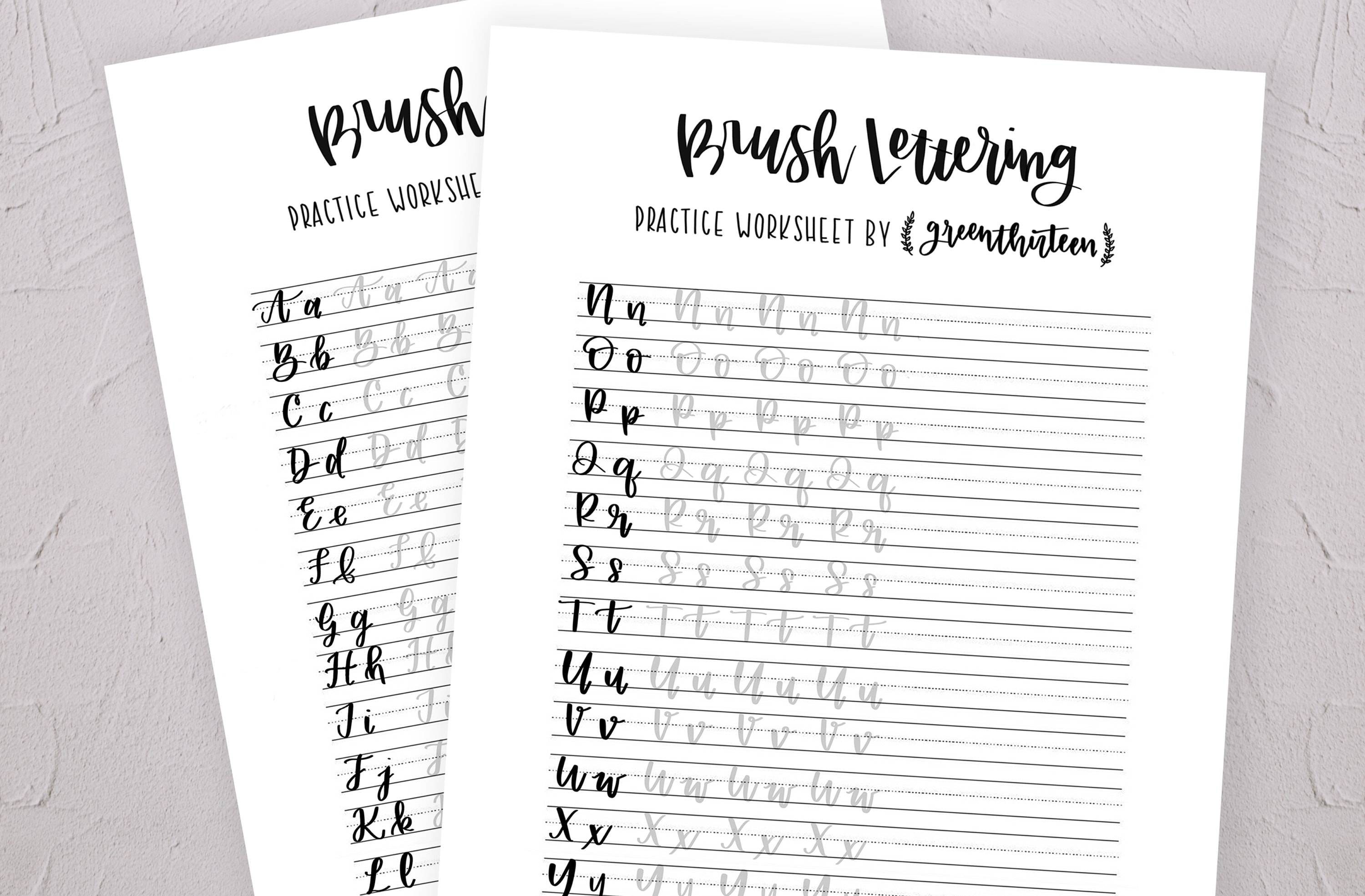 Brush Lettering Practice Worksheet Calligraphy Hand Lettering Practice  Sheets Brush Lettering Worksheets Brush Pen Worksheet 