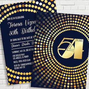 Disco Party | Disco Invitation | Studio 54 Invitation | Studio 54 Party | 70s Invitation Printable | Retro Invitation | Studio 54 Birthday