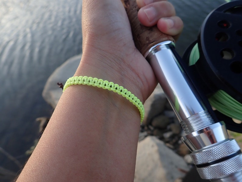Repurposed FlyLine bracelet adjustable bracelet fishing Etsy